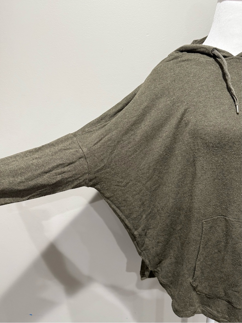 Lou & Grey Signature Soft Olive Green Dolman Sleeve Hoodie - Picture 4 of 5